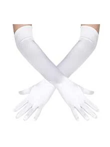 D EXCEED 1/3 Pairs Of Women's Long Gloves - Elegant Accessory - Perfect For Bridal Looks, Art Deco Themed Weddings, Vintage Tea Parties, Garden Soirees, Classic Formal Dinners And Opera Performances​ - Multicolor - View 21
