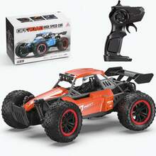 1:16 Scale Alloy Remote Control High Speed Car, Alloy Body With Lights, Suitable As Birthday And Easter Gift