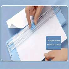 1 件多功能 A4 双面切纸机，便携式办公手持式切纸机，照片切纸机，办公切纸机，不锈钢切纸头，适合学校使用，办公用品