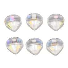 10 件/包 20 毫米扇形降落伞水晶玻璃珠，电镀颜色，DIY 珠宝配件，适用于项链、耳环、吊坠、手机壳、汽车装饰 - 20mm貝殼 - 查看 28