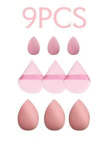 17pcs Professional Makeup Brush Set, Mixed Makeup Beauty Tools,Makeup Sponge Set,Including 7 Makeup Brushes ,4 Makeup Eggs, Makeup Sponge Suitable For Liquid Makeup, Makeup Mixer Tool, 3 Triangle Sponges For Loose Powder Setting, Soft Triangle Puff Suitable For Loose Powder, 3 Mini Makeup Sponge