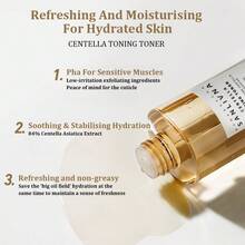 3件套舒缓积雪草护肤套装，包含卸妆油、爽肤水和精华液，清洁毛孔，改善肤色，缩小毛孔，适合敏感肌肤，每日清洁保湿。