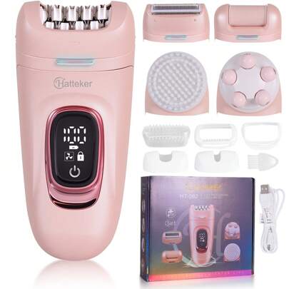 1pc USB Rechargeable 5W Electric Hair Remover, Multifunctional 2-In-1/5-In-1 Women Electric Intimate Trimmer, Underarm Hair Shaver, Epilator