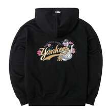 MLB Unisex NEW YEAR SNAKE OVERFIT HOODIE Casual Top Sportswear Simple Comfortable Pullover Sweatshirt 3AHDQ0151-50BKS - Black - View 2