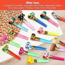 50/30/20/10 Pcs Colorful Party Whistles, Holiday Party Decorations, Colorful Blower Sound Props, Random Colors, Party Event Gifts, Birthday Party, Wedding Gifts, Halloween, Christmas, Back To School Season, Birthday Gifts,Event Atmosphere Creation Tools