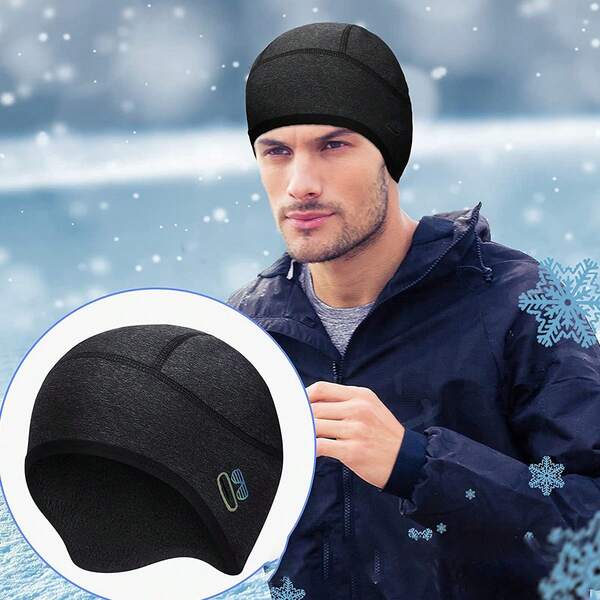 1pc Outdoor Windproof Ear Warmer Beanie - Unisex Winter Cycling, Hiking, Running, Skiing Thermal Head Cover