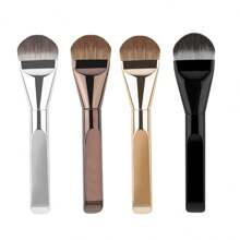1/2/3/4 pezzi Pennelli per fondotinta, Pennello piatto ultra sottile per fondotinta, Pennello tondo per contouring del viso, Pennello piatto per contouring, Multiuso
