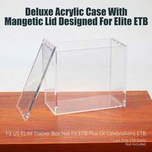 TOOUEE ETB 保护盒，5mm 厚亚克力展示盒，透明超薄亚克力材质，兼容精英训练师训练盒，防尘展示盒，经久耐用，抗冲击，磁吸式盒盖，晶莹剔透。 - 無色 - 查看 7