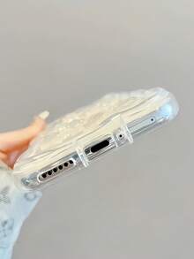 1个3D蝴蝶结透明极简手机壳，兼容 14/A15/A16/A52/A53/A54/A55/A34/A35/A05S/A24/A25/S20FE/S21/S22/S23/S24/S24Ultra/S24FE/S24Plus/S25/S25Ultra，国际版，非国内版 - 無色 - 查看 4