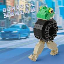 Seria klocków Starożytne Stworzenia, seria AI Shanhaijing, Zabawki z klocków Nieznane Stworzenia, Zabawki z klocków dla dzieci, Zwierzęta z klocków o unikatowych kształtach, Edukacyjne zestawy montażowe i konstrukcyjne, Rekin, Bombowiec Krokodyla, Drewniany Człowiek, Duch Drzewa, Żaba z Opon, Słoń Kaktusowy, Małpka Bananowa, Zabawki do Eksploracji Nieznanego dla Dzieci, Idealne jako kreatywne prezenty, Prezenty świąteczne, Prezenty urodzinowe