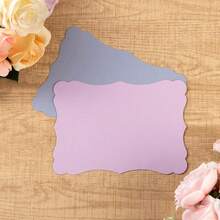 50 Pack Blank Kraft Cards Cardstock Thick Paper Brown Greeting Cards For DIY Gift Card Menus, Baby Shower And Wedding Invitations (Pink, 5 Colors, 5x7IN)-401784 - 紫色 - 查看 8