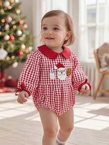 Baby Girls Bodysuits - Red - View 2
