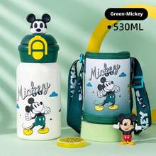 Disney 3D Character Insulated Cup For Children, Elementary School Straw Cup, Direct Drinking Character Double Drinking Insulated Cup, Kindergarten Water Cup, Elementary School Straw Cup, 530ML - Multicolor-530ml - View 14