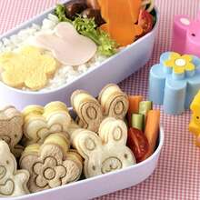 3件套可爱动物造型三明治/饼干模具，面包便当模具，制作婴儿辅食和三明治的必备品