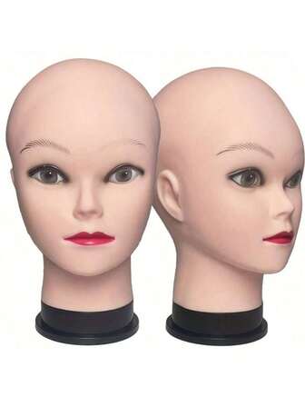 1 件柔软假发模特头，美容院发型设计练习训练模型
