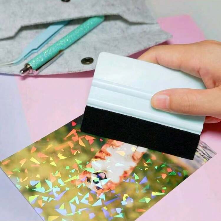 1/3/6Pcs Vinyl Squeegee Tool Squeegee For Vinyl,Felt Squeegee Vinyl Scraper Tool For Crafting Vinyl Application - Multicolor - View 3