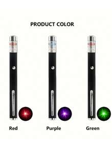 1pc Multi-Color Laser Pointer Pen, Versatile Laser Pointer, Cat Dog Pet Toy, LED Night Light With Steel Clip, Suitable For Pet Indoor Training, Chasing Toys, Presentation Pointer, File Demonstration