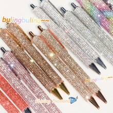 16Pcs(8 Pens+8 Refills) Rhinestone Pens Bling Metal Ballpoint Diamond Pens Bulk Fancy Sparkly Crystal Press Retractable Black Ink 0.7mm For Women Office Meeting Birthday Supplies Wedding Gifts - 黑色 - 查看 6