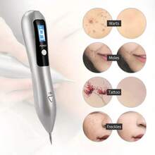 Light Beige Label Remover Pen With LCD Display Screen, Suitable For Both Men And Women - 銀色 - 查看 3
