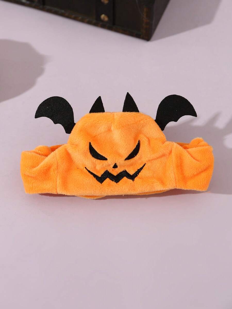 1 pezzo Cappellino a forma di zucca alla moda e divertente per animali domestici, accessorio per decorazione di Ognissanti per cani di piccola taglia