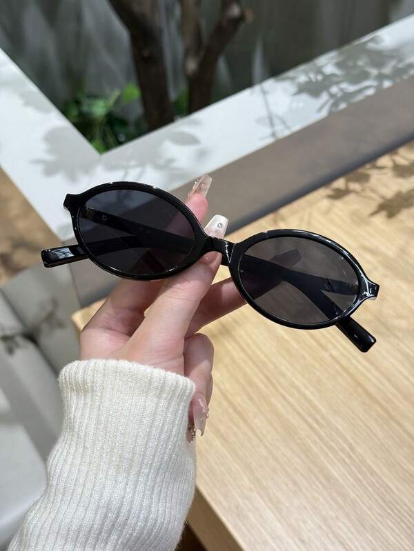 1/2/3 piezas Gafas ovaladas de moda con marco pequeño, retro, versátiles, para uso diario, vacaciones, playa, accesorios de mujer, ropa casual de primavera y verano, regalo, estampado de leopardo