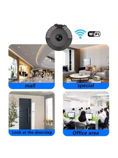 HD Mini WiFi Security Camera Night Vision Motion Alerts USB Rechargeable, Portable, Wide Angle, Easy App Setup view 10