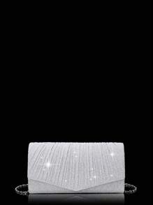 女士钻石首饰 闪耀奢华水钻首饰套装 闪耀项链 耳环 手链套装 闪光皱纹手提宴会包 V 型翻盖信封包 手提包 宴会包 钱包手提包 优雅手提宴会包 手提包 女士舞会手提包 女士新娘宴会包 舞会手提包 金属链条手提包 婚礼派对手提包 酒会婚礼 新款钱包宴会包