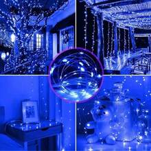 1 buah Lampu Hias Plastik 10/20/30/50/100/200 LED, Panjang 1/2/3/5/10/20M, Lampu Dekoratif Lucu yang Dapat Diperpanjang untuk Rumah - MultiWarna - View 8