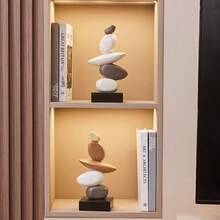 1件创意树脂雕像摆件，砂岩色，门厅雕塑摆件，适合桌面和家居入口装饰，家居装饰，花瓶中心摆件，桌面装饰，房间装饰，玻璃花瓶