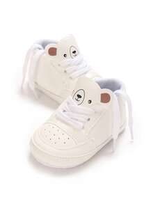 0-1岁婴儿鞋，可爱时尚系带运动鞋，软底舒适幼儿鞋，0-1岁 - 白色 - 查看 6