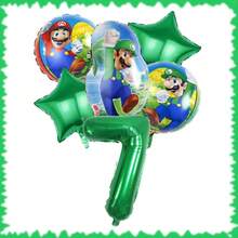 超级马里奥生日派对套装 - 18英寸铝箔气球和32英寸数码气球。生日派对装饰、家居装饰背景、完美生日派对装饰、生日墙面装饰、摄影工作室装饰用品。 - 彩色 - 查看 28