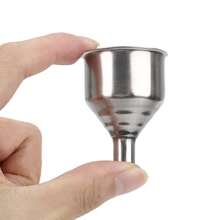 1pc Small Mouth Funnels Mini Bar Wine Flask Funnel For Filling Hip Flask Narrow-Mouth Bottles Stainless Steel - Silver - View 3
