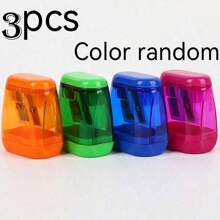 2/4/6/8/12pcs Manual Pencil Sharpener, Dual-Hole Handheld Design, Classroom And Home Office, Back To School - Multicolor - View 18
