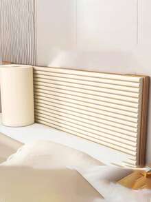 1片装家居装饰3D墙板防撞软墙贴榻榻米软墙贴床头墙垫窗台贴无味清凉隔热。只需撕掉背胶即可粘贴。粘性强，使用方便 - 純白防撞條 - 查看 3