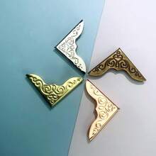 80PCS Book Corner Protectors Metal,Retro Book Corner Protectors,4 Colors,Used For Corner Protectors Decoration Of Scrapbook, Photo Album, Notebook, Folder (With Storage Box)