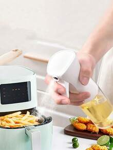 1 szt. Butelka z rozpylaczem do oleju, do kuchni, do użytku domowego, do grilla, dozownik do oleju do gotowania, dozownik do oleju do redukcji tłuszczu, dozownik do oleju, do wielokrotnego napełniania, do grillowania na świeżym powietrzu, do kuchni