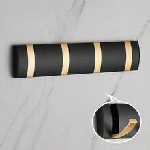 1 pieza Organizador de pared plegable de uso pesado - Duradero y ahorra espacio - Soporte multiusos para abrigos, toallas, llaves y ropa - Fácil de montar para el baño, la puerta trasera y el armario - Multicolor - Ver 10