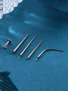 14G/16G/18G/20G 穿孔锥度插入工具 316L 不锈钢穿孔穿线器工具用于螺纹推入无螺纹唇钉耳屏耳轮耳甲穿孔珠宝软骨耳环唇鼻钉穿孔更换拉伸套件辅助工具 - 彩色 - 查看 6