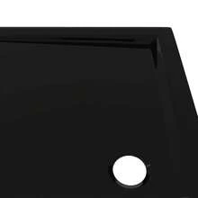 vidaXL Rectangular ABS Shower Base Tray  31.5"X39.4" - Black - View 7