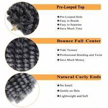 1/3/4/5 Gói Tóc xoăn móc 8 inch 80 chân Tóc móc Jamaican Bounce Tóc móc Jamaican Crochet Tóc tết móc màu Tóc xoắn móc, TGrey - Màu xám ombre - Xem 3
