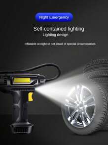 Tire Inflator Portable Air Compressor - Portable Air Pump, Accurate Pressure LCD Display, 3X Fast Inflation For Cars, Bikes & Motorcycle Tires, Balls - Multicolor - View 9