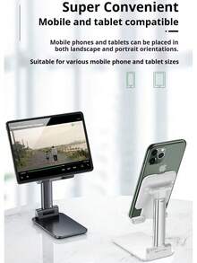 Gros- Support de téléphone de bureau, support ajustable et extensible pour tablette, support pliable multifonctionnel portable et pratique