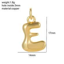 1 Piece Of Gold Gloss 26 Initials A-Z, DIY Pendant Keychain And Bag Accessory, Suitable For Ladies And Girls As A Fashionable Accessory, Gift For School, Graduation Season And Holidays