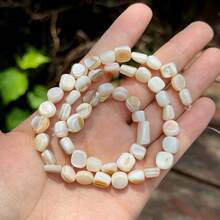 1 pieza de perla falsa natural asimétrica concha suelta para manualidades DIY de pulsera, collar y joyería