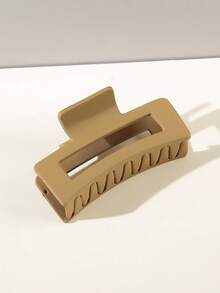 4/3/1件纯色复古简约风格塑料大号发夹，女士适用。简约时尚百搭的发饰，提升您的日常造型，适合日常使用、户外、淋浴、清洁、化妆、发型设计和服装搭配，优雅时尚的女士大号发夹装饰头饰。发夹发夹发夹发夹秋冬爪夹发饰，适合女士度假装扮 - 彩色 - 查看 4