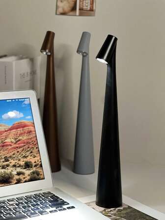 1pc Table Lamp With Rechargeable Cordless, Portable LED Touch 3 Levels Brightness Dimmable Bar Lamp, LED Battery Operated Desk Lamp, Outdoor Table Light For Living Room Home Dining Room