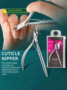 Ultraostre cążki do skórek ze stali nierdzewnej, trymer do skórek, obcinacz do paznokci, precyzyjne usuwanie martwego naskórka i obcinacz do wrastających paznokci, narzędzie do pielęgnacji paznokci i pedicure na odciski, przenośna konstrukcja – idealne do salonu i użytku domowego, obcinacz do grubych paznokci, wytrzymałe cążki, narzędzia do manicure i pedicure dla kobiet i mężczyzn