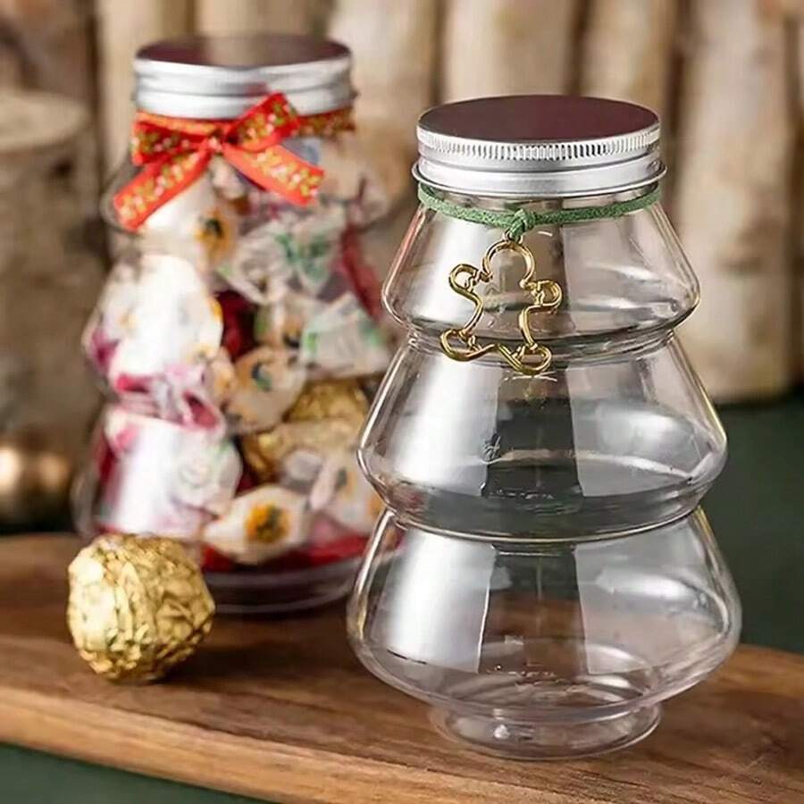 Tự làm hộp đựng thức ăn trang trí tiệc Giáng sinh, cây thông Noel hình người tuyết, chai đựng kẹo, đồ ăn vặt, nước ép, sữa, đồ dùng cho đám cưới và sinh nhật, trang trí nhà cửa và tiệc tùng. - Nhiều màu - Xem 1