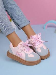 Mädchen Trainingsschuhe Kinder Sportschuhe, silberner Ballettschuh-Stil, Frühling/Herbst 2025 Neuankömmling, Kleinkind & Große Kinder - Pink - Übersicht 2