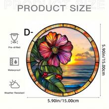 1pc Ladybug Acrylic Sun Catcher, Window Hanging Pendant, Is An Ideal Commemorative Gift For Family, Lovers, Friends, Holiday Decoration, Home Decoration, Mother's Day, Wedding Season Decoration, Birthday Gift, Wall Decoration Art